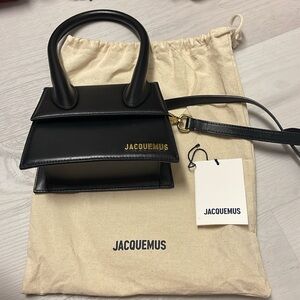 Jacquemus Le Chiquito Moyen Black Crossbody Purse